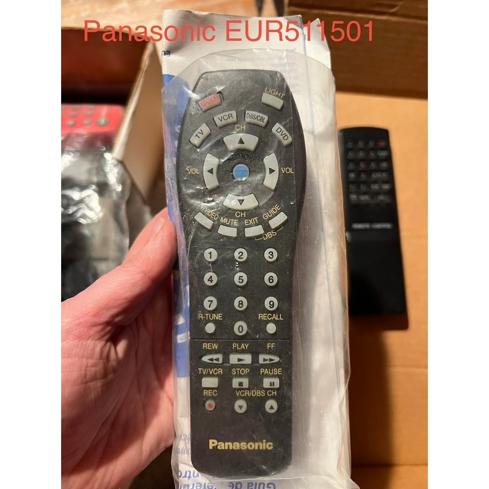 Panasonic Remote - Vintage - EUR511501 - With Original Instruction Booklet